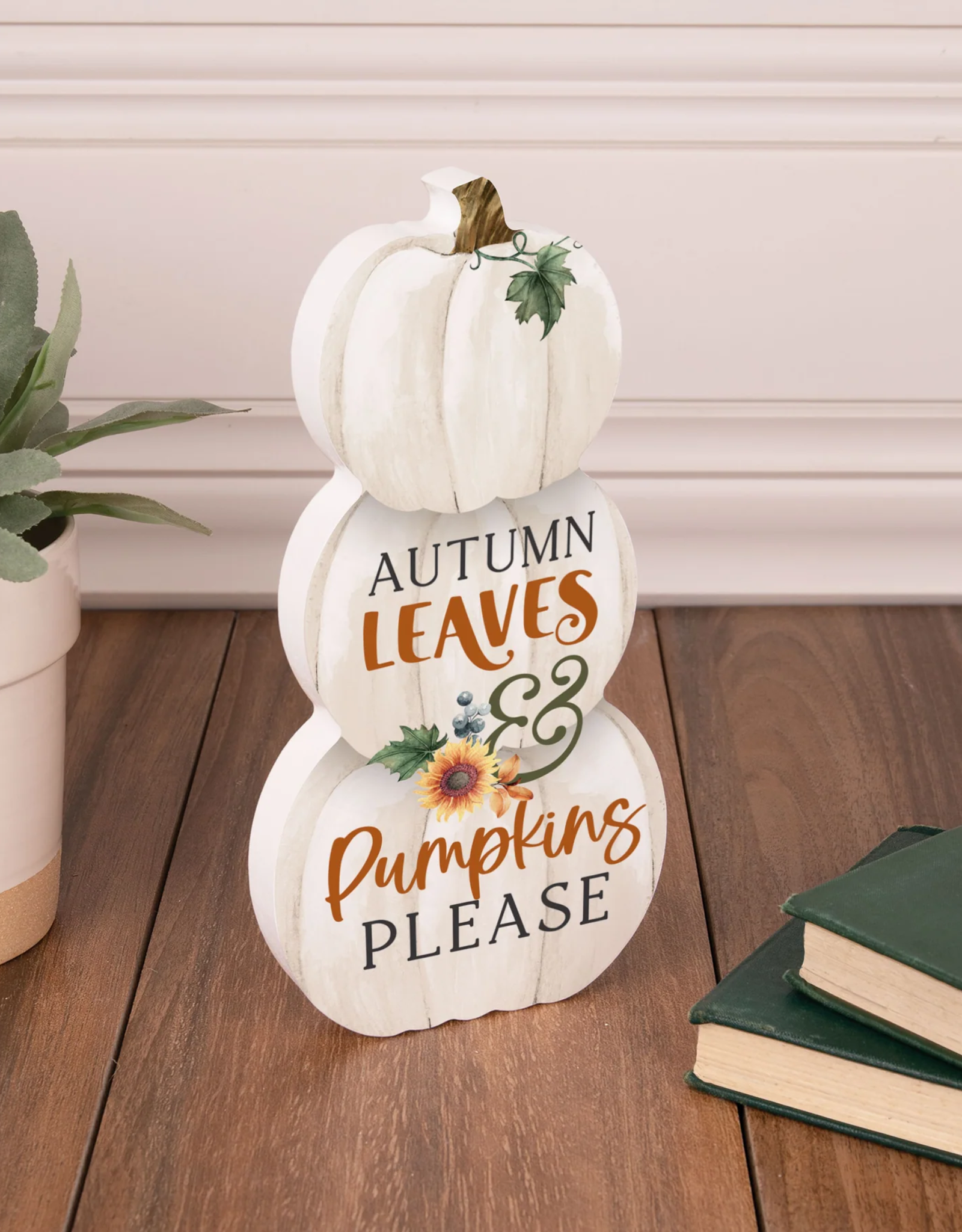 Pumpkin Block-Autumn Leaves