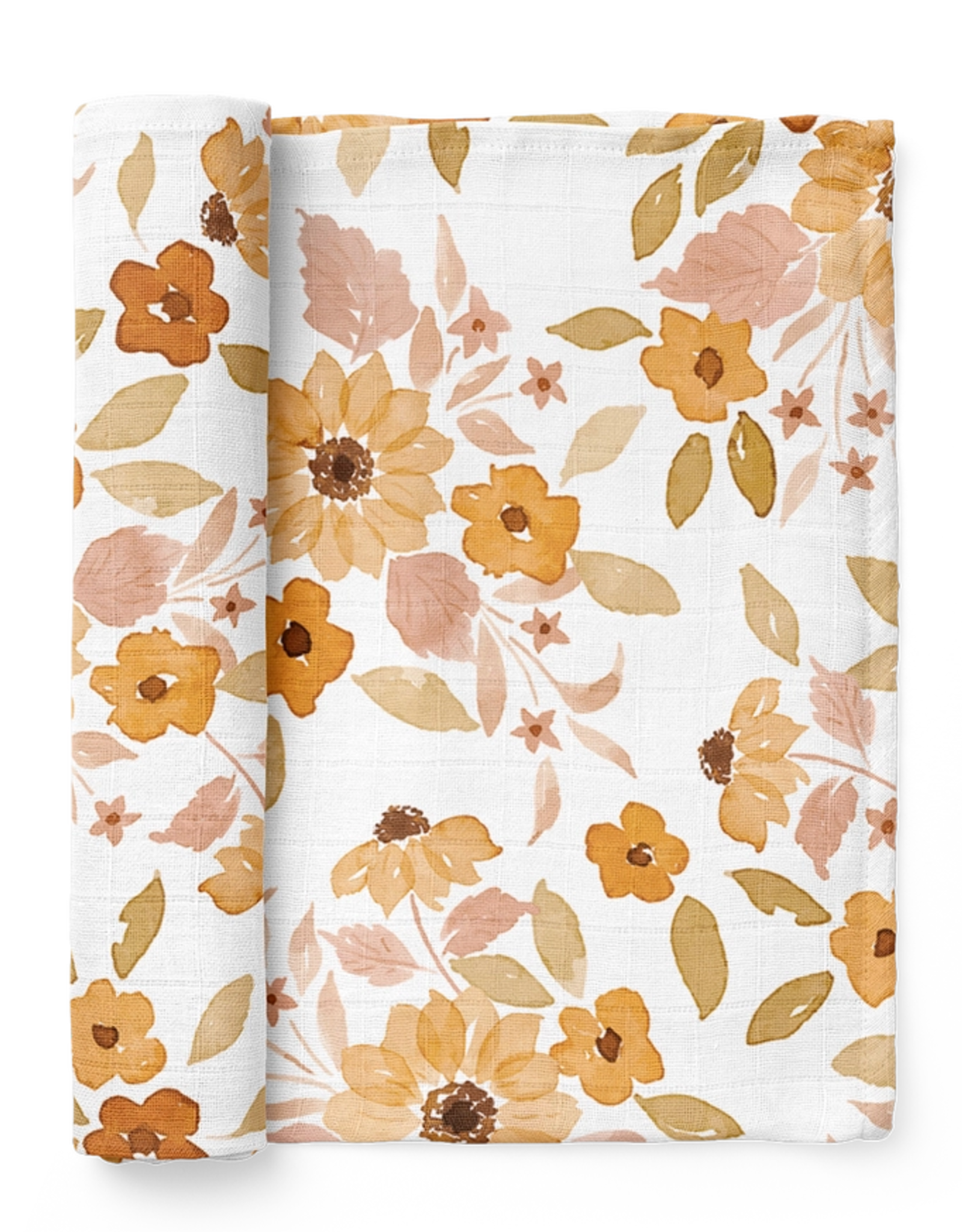 Mini Wander Muslin Swaddle, Sunflower