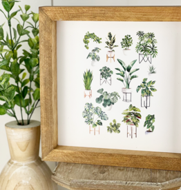 Framed Print- 8x8 House Plants