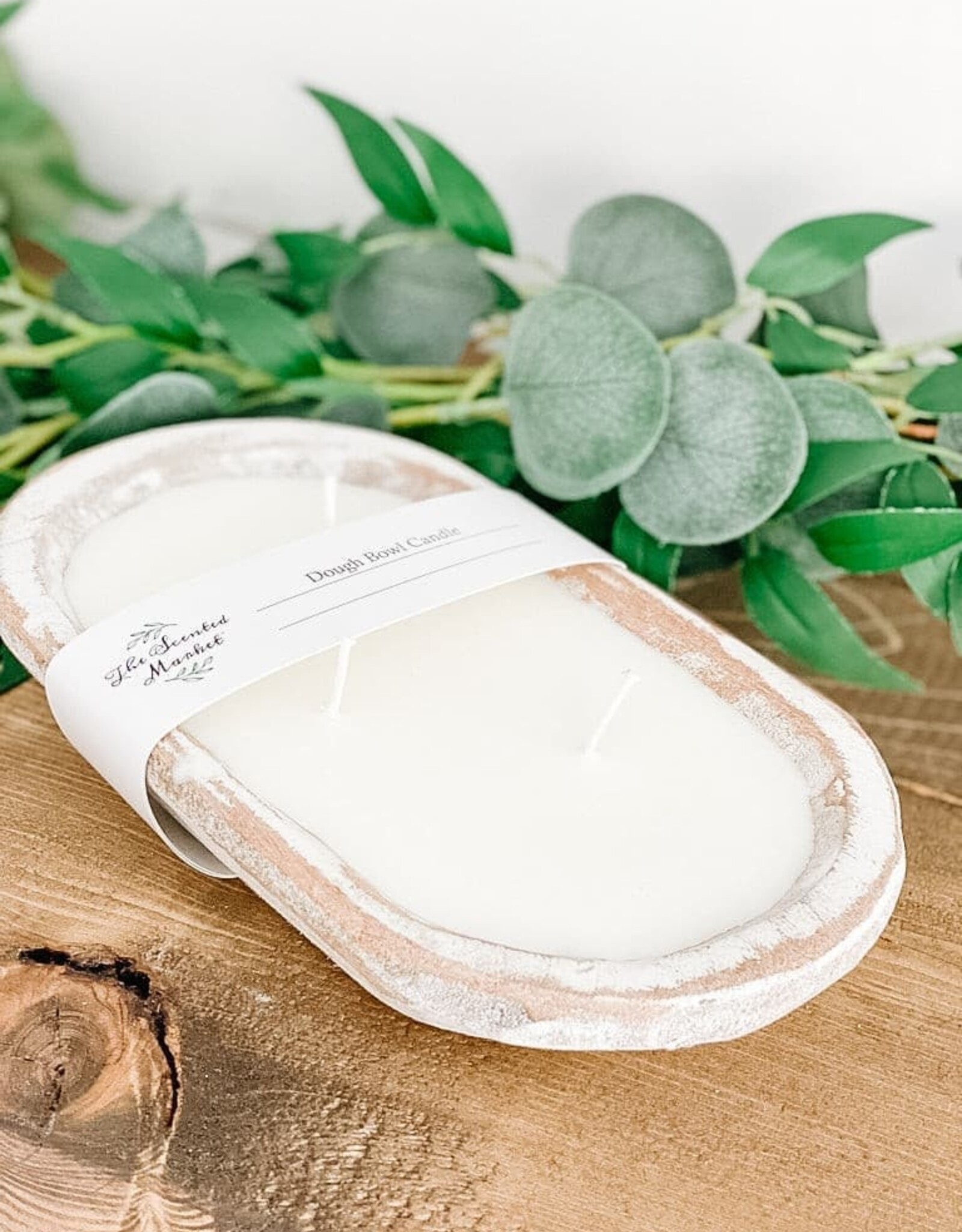 The Scented Market Dough Bowl, White, It's Fall Y'all