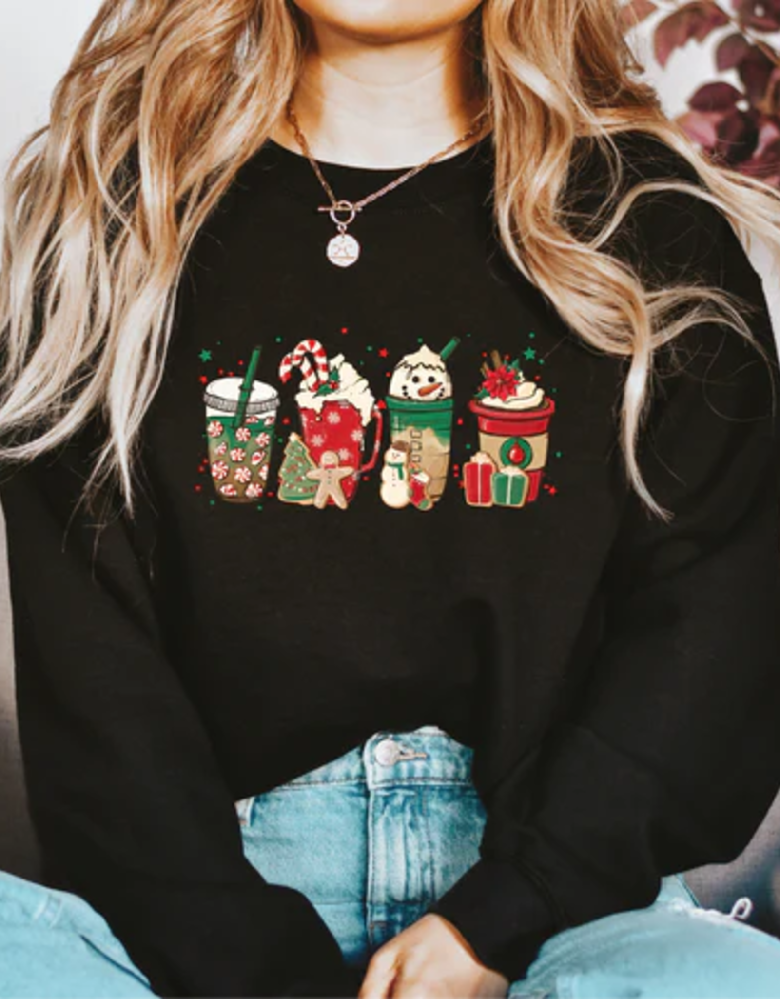 Blonde Ambition Christmas Drinks Sweater
