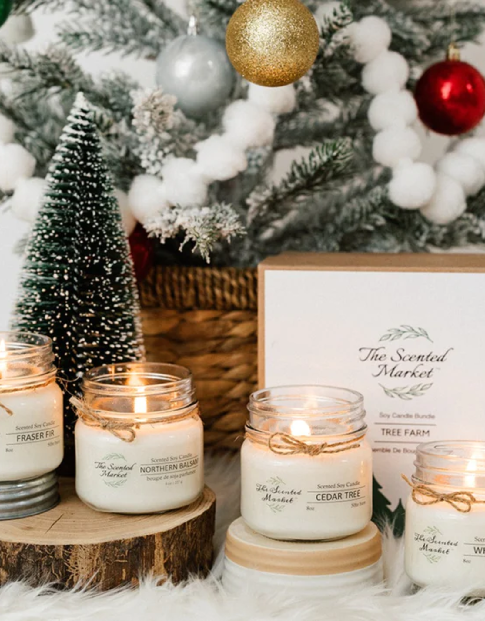 The Scented Market Soy Candle-8oz-Northern Balsam