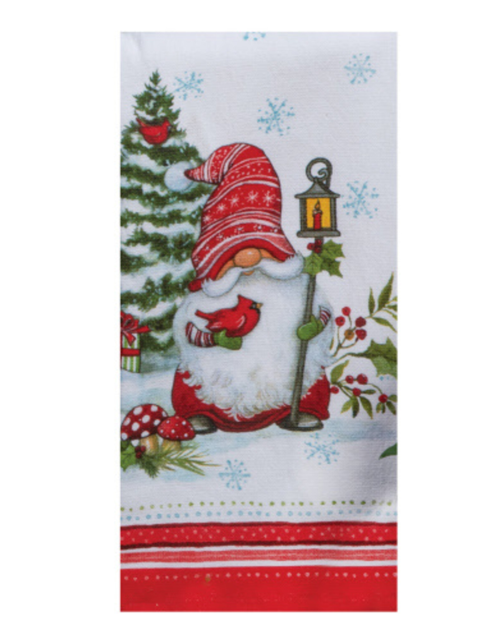 KayDee Christmas Gnomes Terry Towel