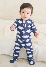 Salon de Bebe Footie PJs, Blue Cloud