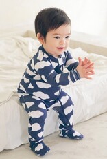 Salon de Bebe Footie PJs, Blue Cloud