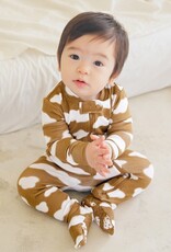 Salon de Bebe Footie PJs, Brown Cloud