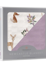 Newcastle Classics Muslin Blanket, Fox & Deer, Reversible