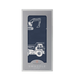 Newcastle Classics Cotton Swaddle, Dump Trucks & Diggers