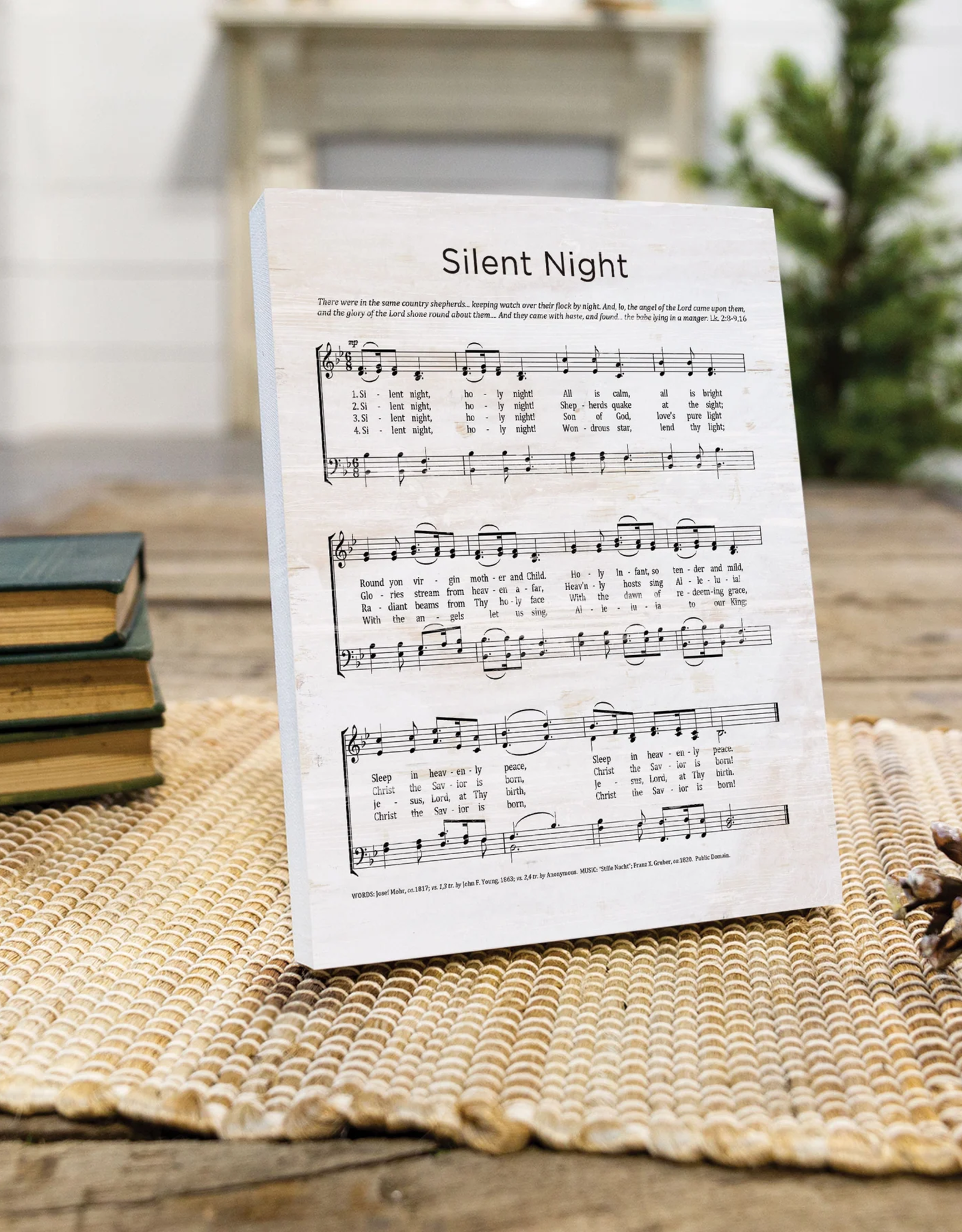 Block Sign, Hymn, Silent Night