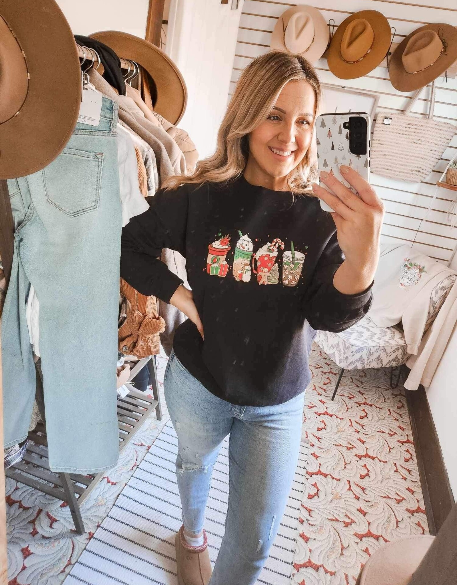 Blonde Ambition Christmas Drinks Sweater