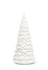 Matte Cone Tree, White, Medium