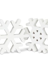 Wooden Standing Snowflake 8"