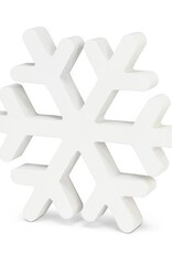 Wooden Standing Snowflake 8"