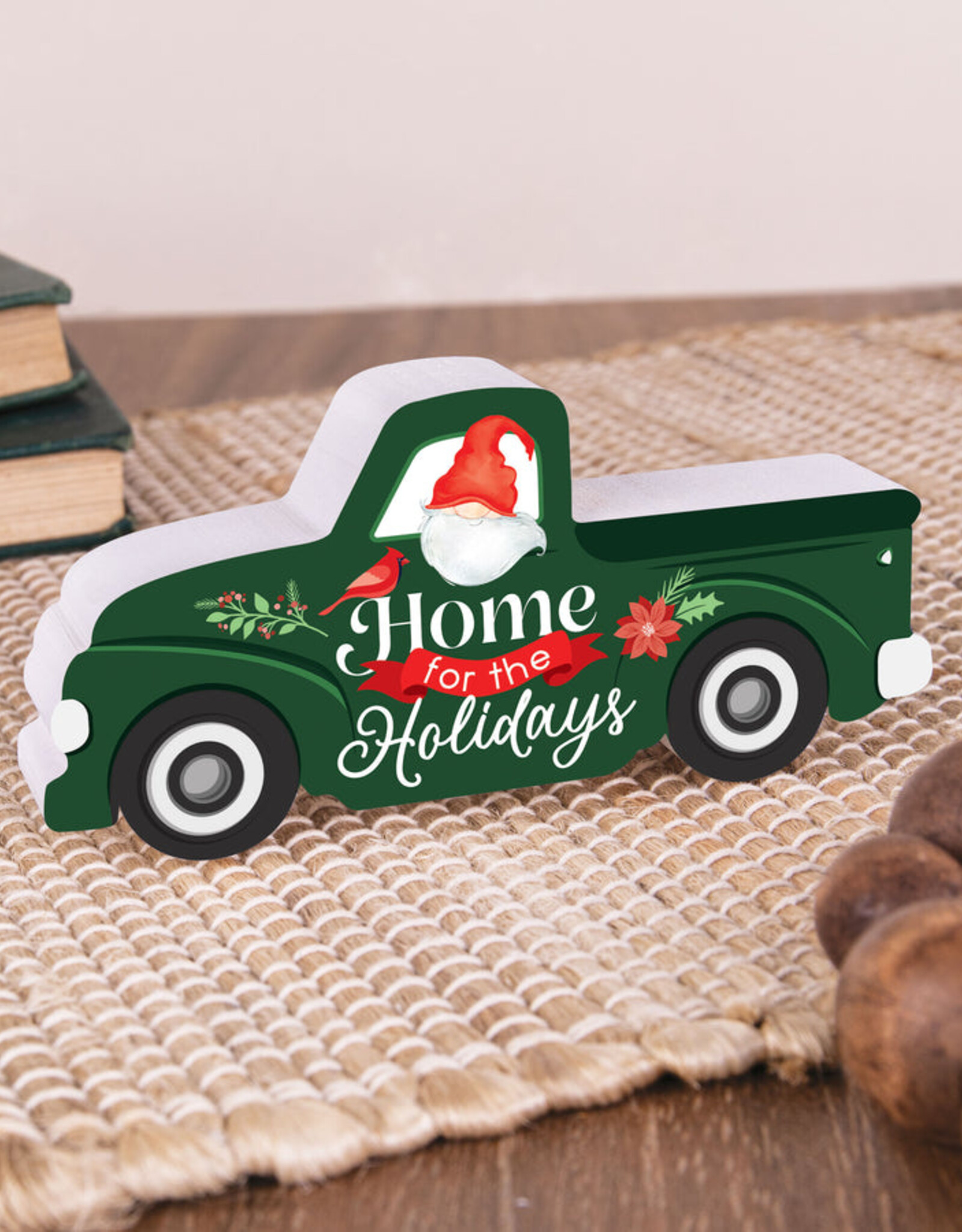 Block Sign-Truck, Home for the Holidays