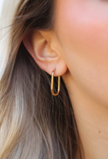 Sweet Three Designs Hazel Hoops, Medium, Rose Gold