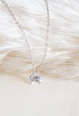 Sweet Three Designs Ever After Necklace, Rose Gold