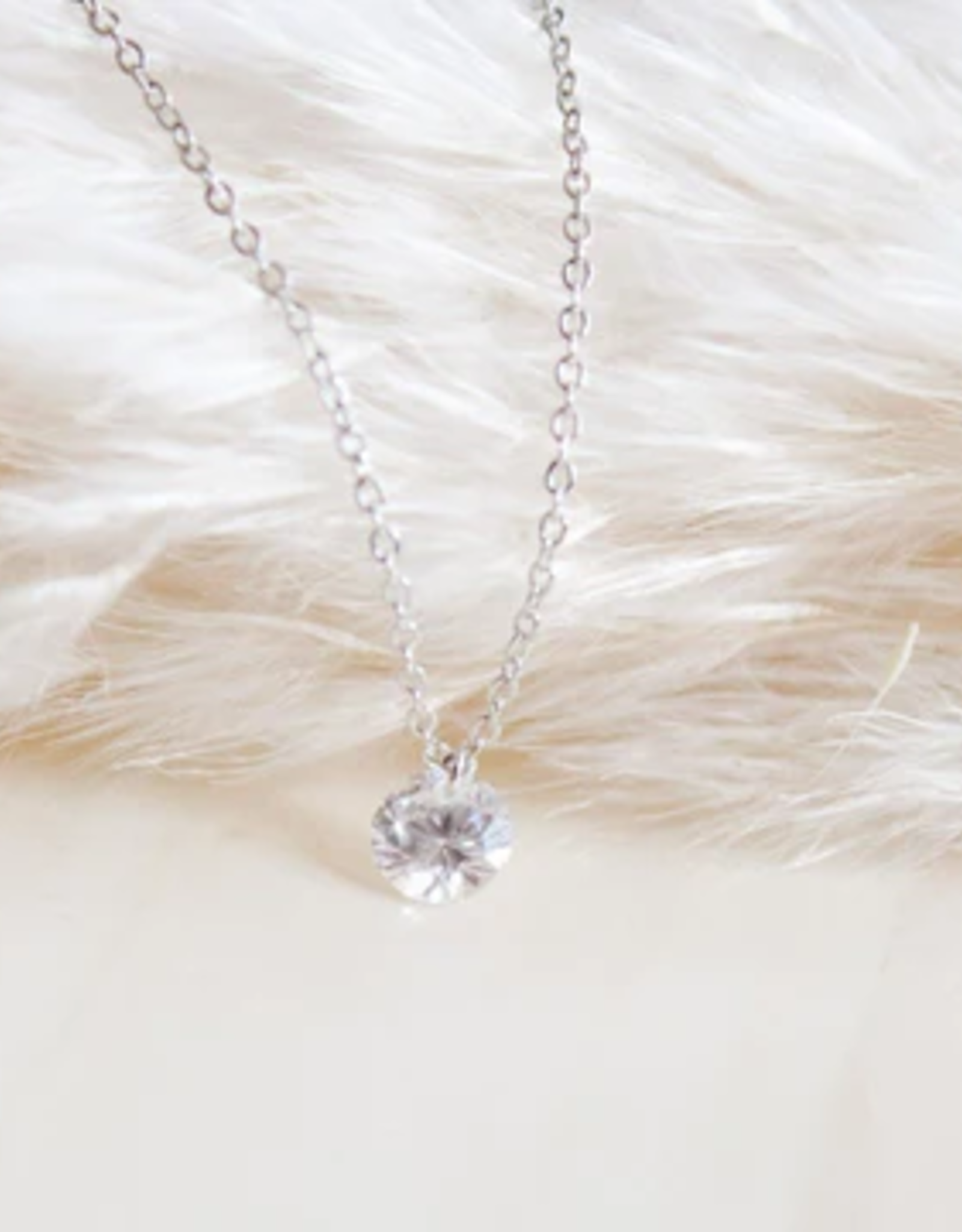 Sweet Three Designs Ever After Necklace, Rose Gold