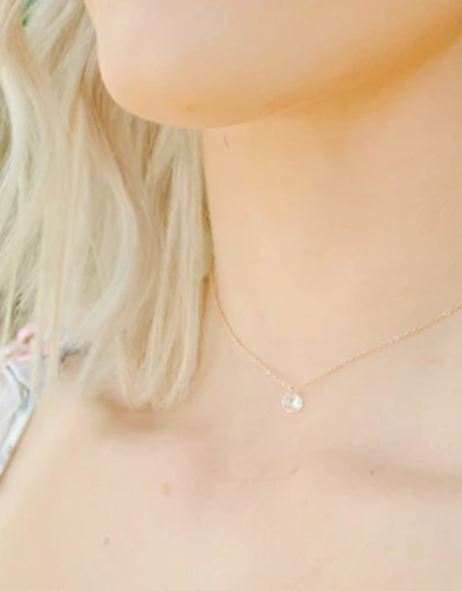 Sweet Three Designs Ever After Necklace, Rose Gold