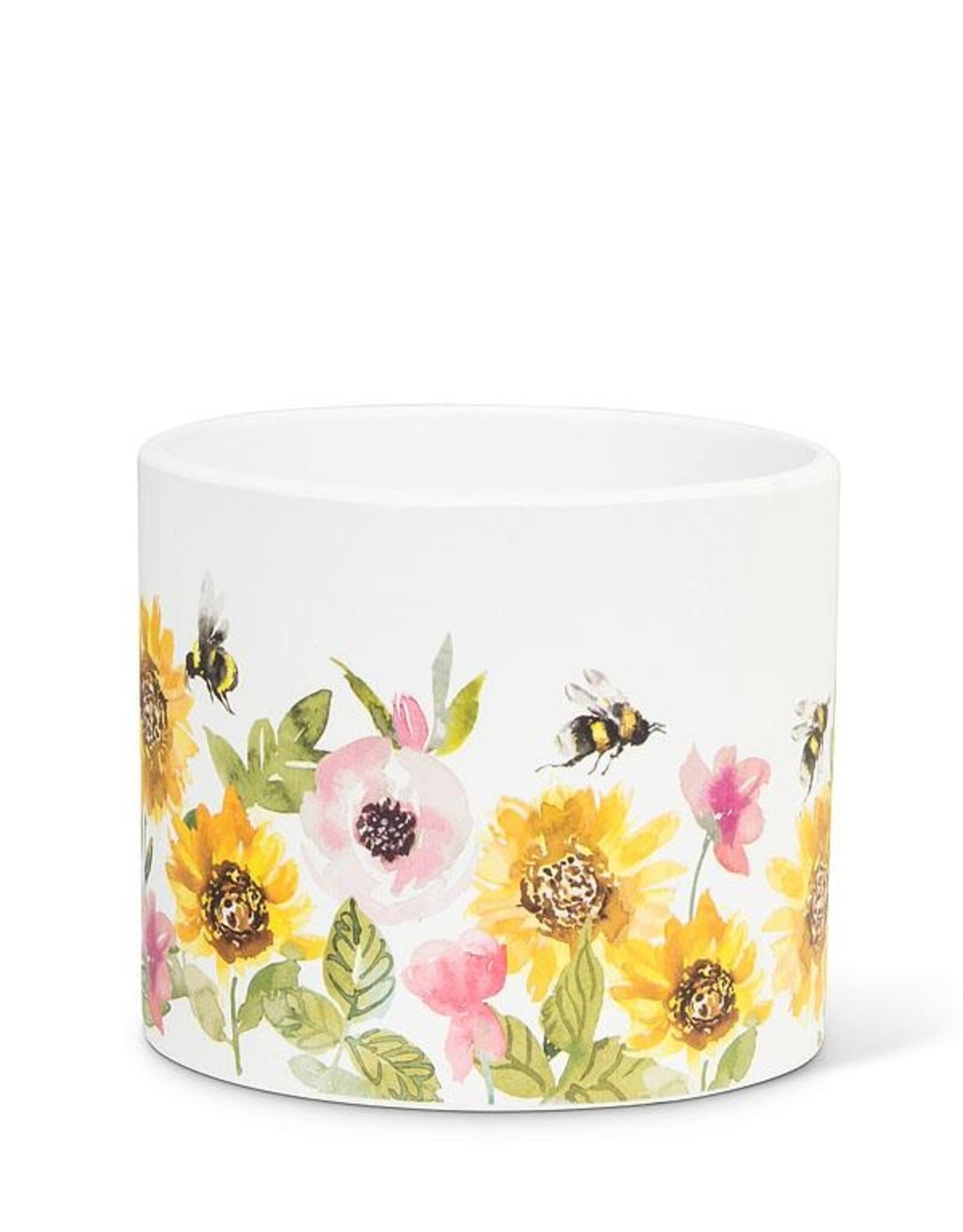 Planter, Sunflowers & Bees 4.5"