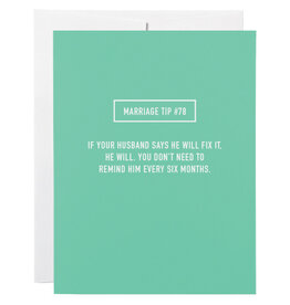 Classy Cards Creative Card, Marriage Tip 78