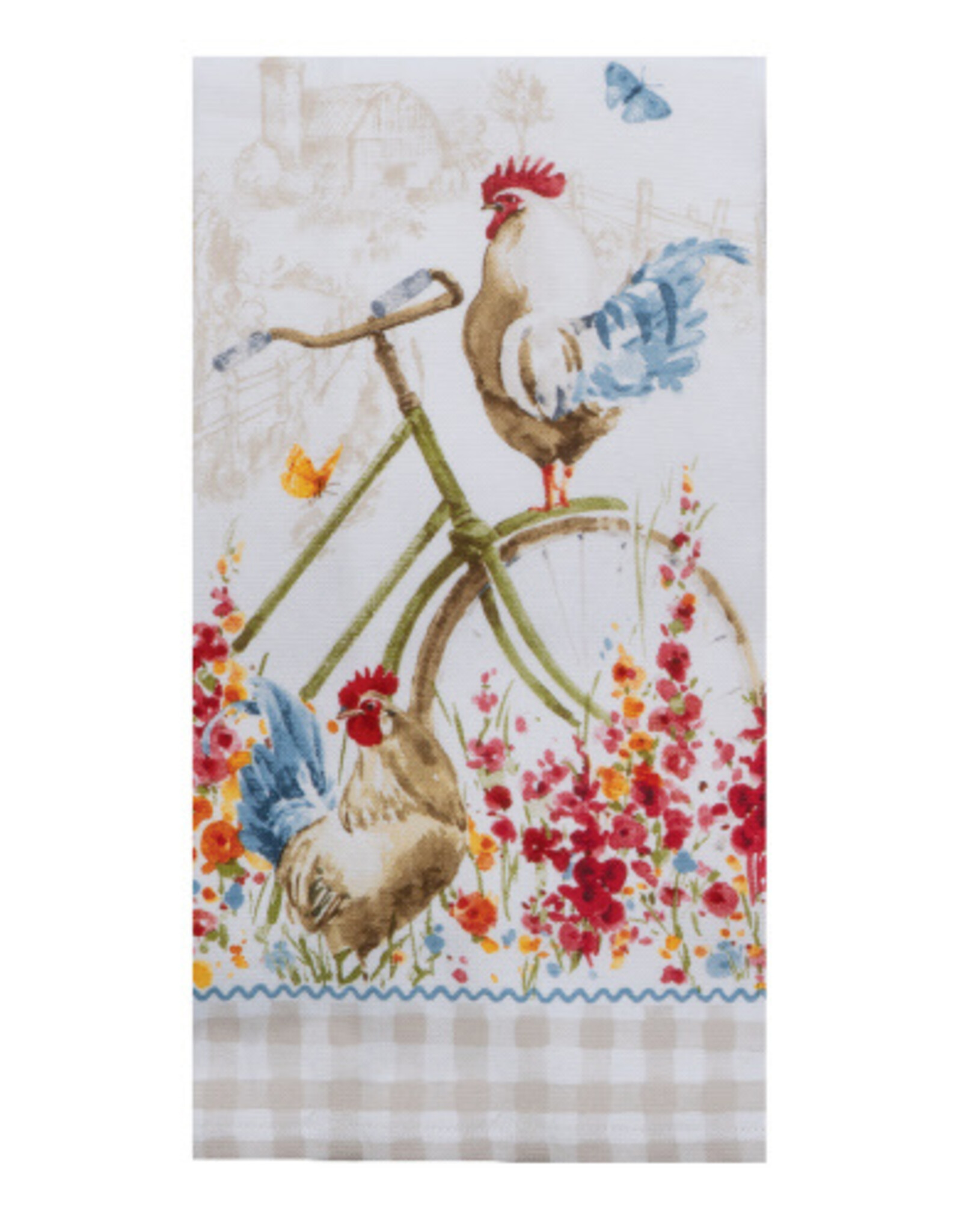 KayDee Terry Towel, CR Floral Bike