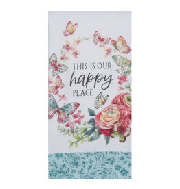 KayDee Terry Towel, GB Happy Place Wreath