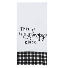 KayDee Terry Towel, Farmhouse, This is Our Happy Place