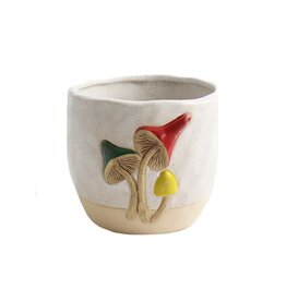 Koppers Ceramic Mushroom Planter