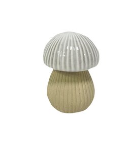 Koppers Ceramic & Wooden Mushroom