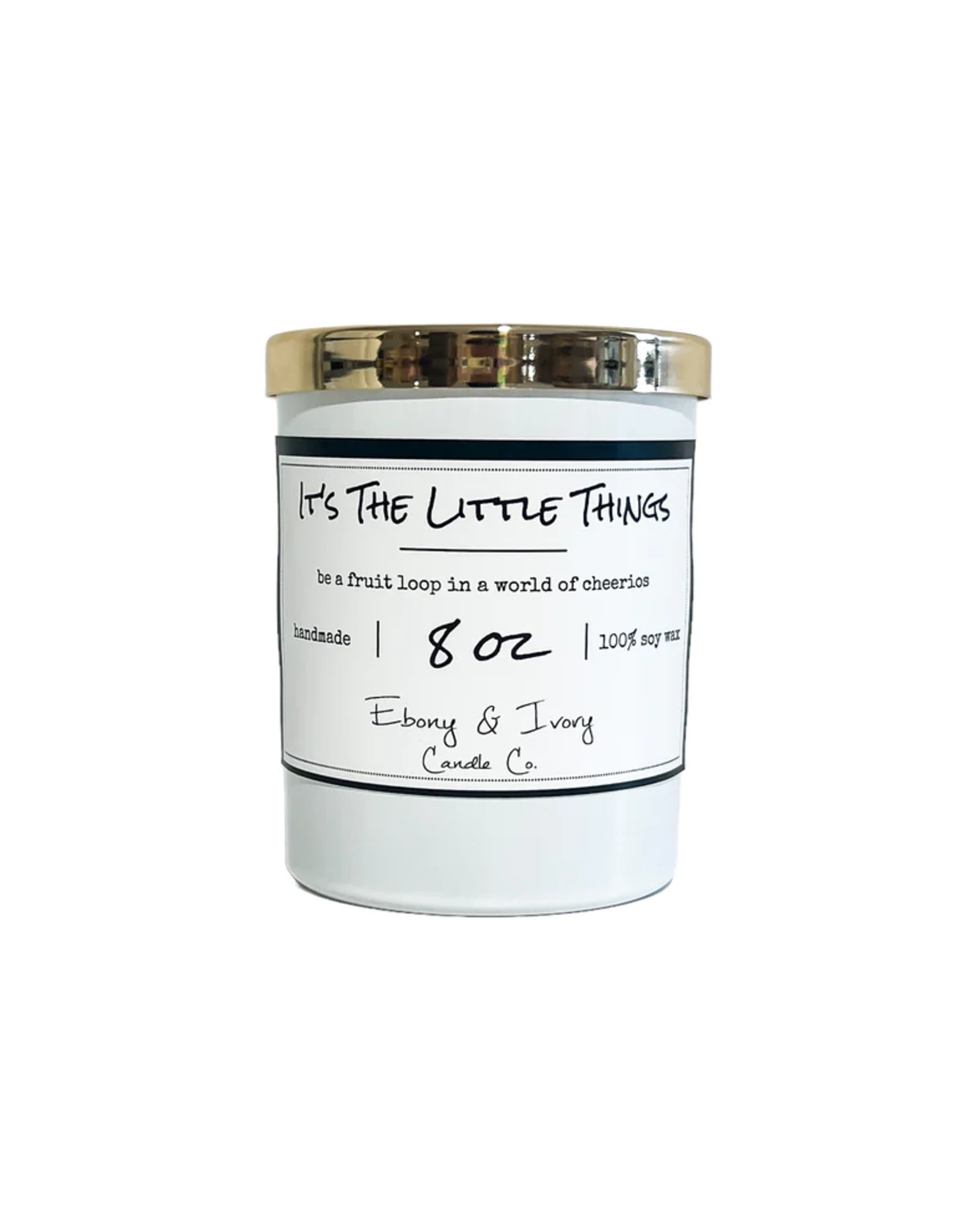 Ebony & Ivory It's The Little Things 8oz Candle