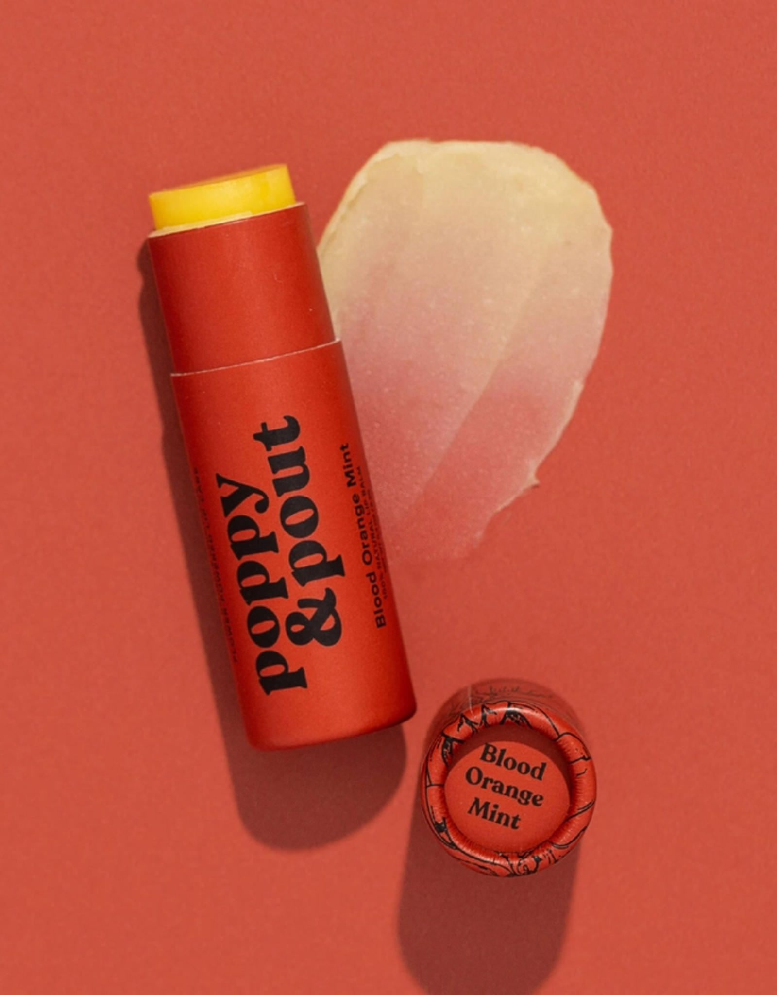 Poppy & Pout Lip Balm, Blood Orange Mint