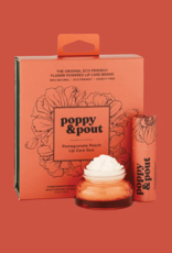Poppy & Pout Lip Care Duo, Pomegranate Peach