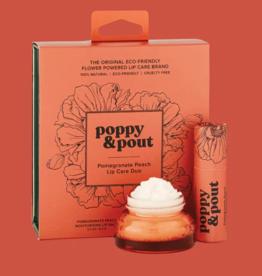 Poppy & Pout Lip Care Duo, Pomegranate Peach