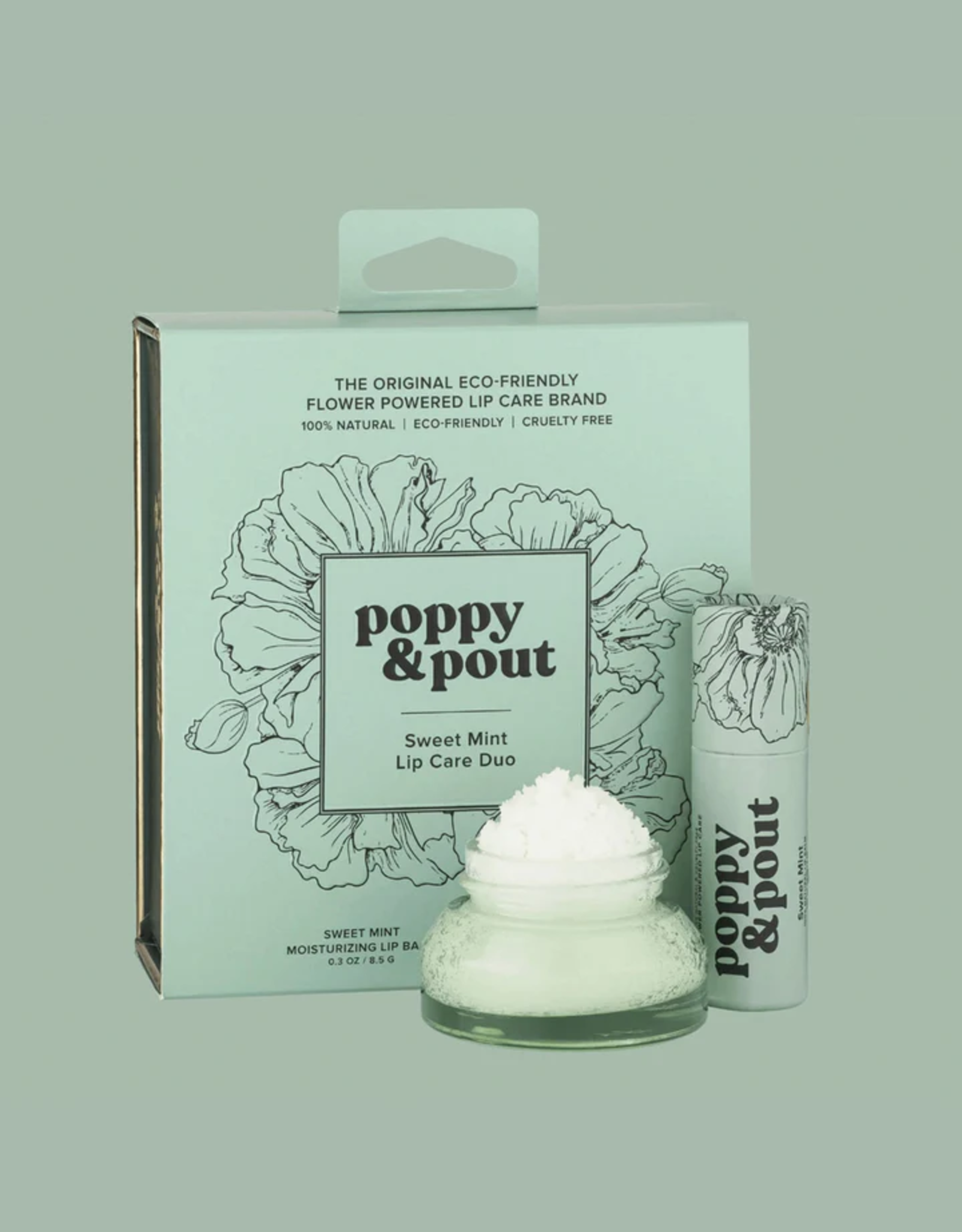 Poppy & Pout Lip Care Duo, Sweet Mint