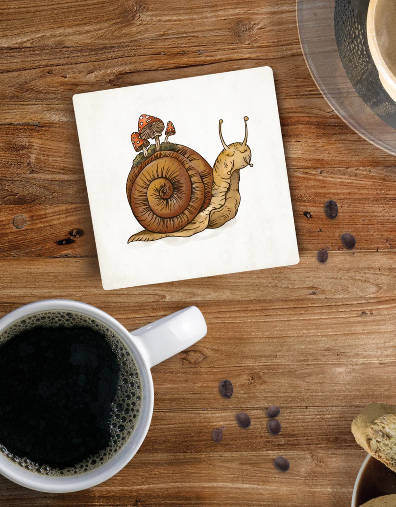 Coaster-Ceramic-Snail