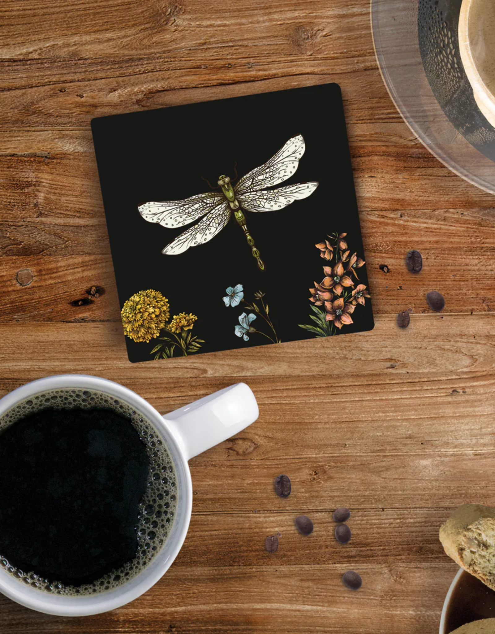Coaster-Ceramic-Dragonfly