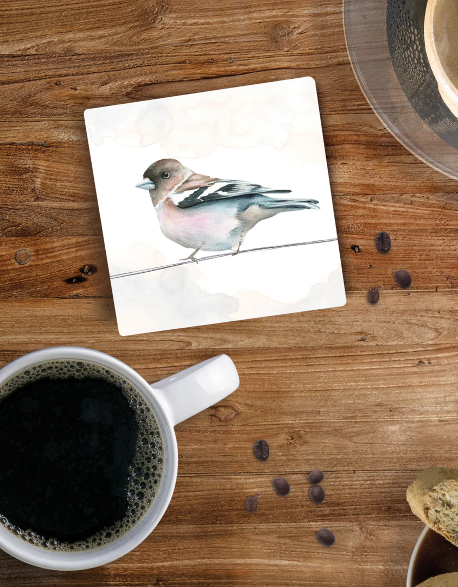 Coaster-Ceramic-Mockingbird