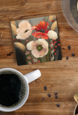 Coaster-Ceramic-Floral Pattern