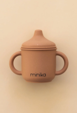 Minika Silicone Sippy Cup, Almond
