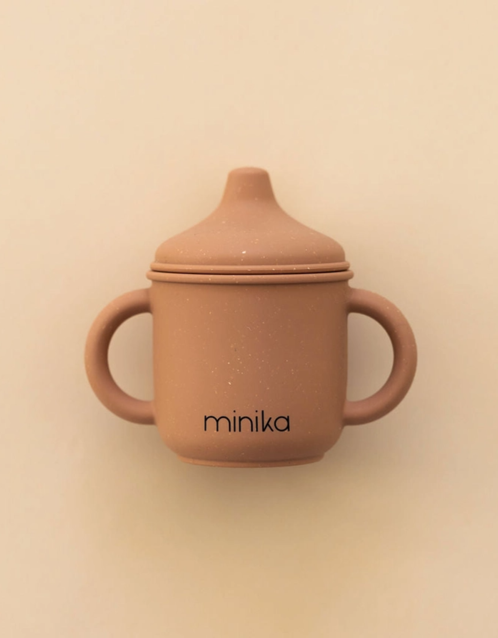 Minika Silicone Sippy Cup, Almond