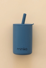 Minika Straw Cup w/Lid, Indigo
