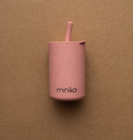 Minika Straw Cup w/Lid, Sorbet