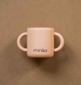 Minika Learning Cup w/Handles, Blush