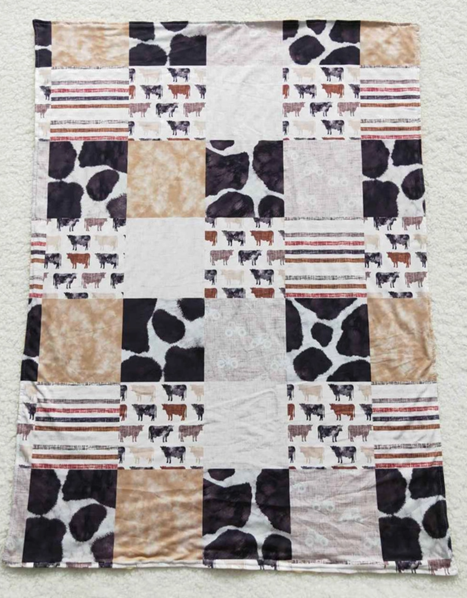 Aier Wholesale Cow Prints Baby Blanket