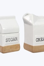 Young's Ceramic Milk Carton Cream & Sugar Set