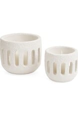 Pine Centre/Adv Candle Holder, Cement, Small