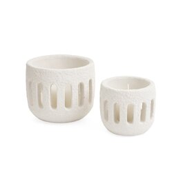 Pine Centre/Adv Candle Holder, Cement, Large