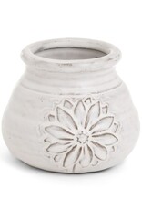 Pine Centre/Adv Vase, Stoneware w/Flower