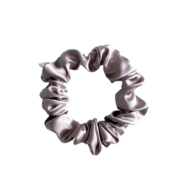 Antler & Acre Scrunchie-Mini, Silk Silver Mauve