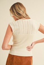 Tarla High Neck Tank, Natural